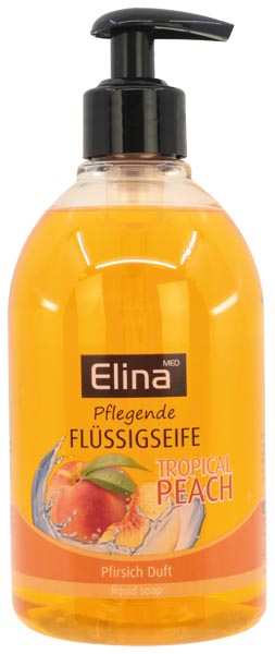 Seife flüssig Elina 500ml Pfirsich mit Spender